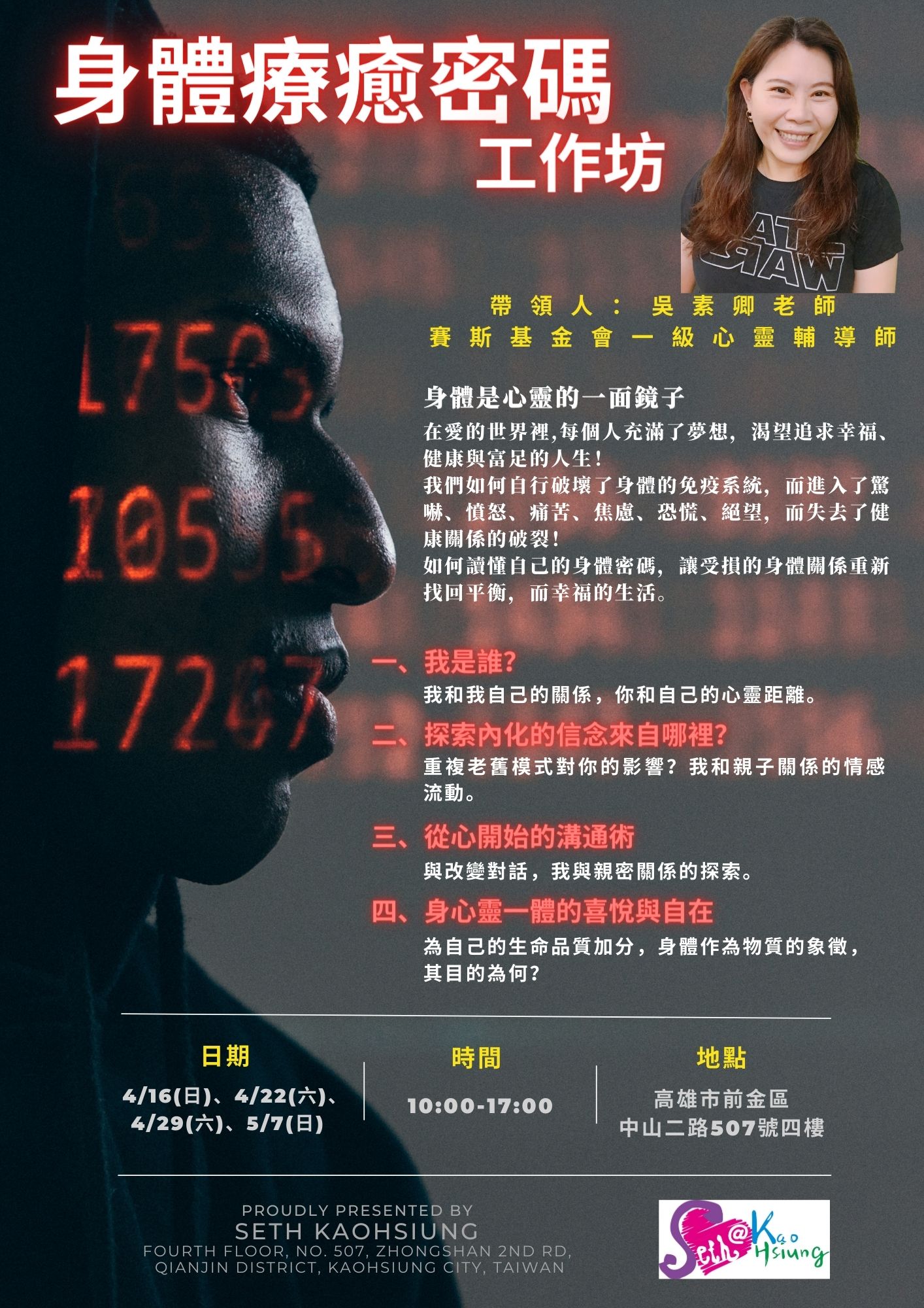 【工作坊】身體療癒密碼